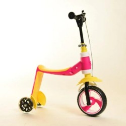 Scoot and Ride Bicycle for kids 1-5 years old Pink-Yellow