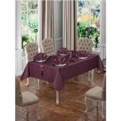 Tablecloth Set 26 Pieces - Bordeaux